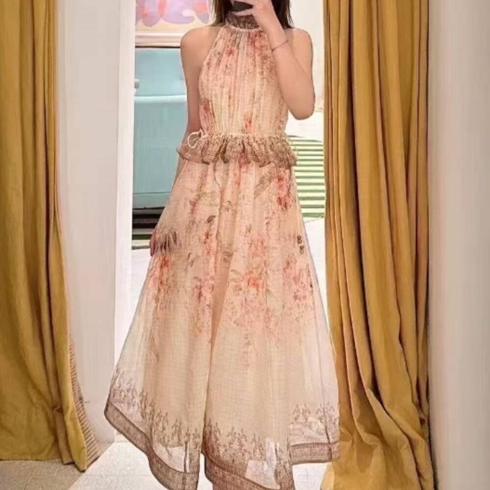 Zimmerman the Concert Peonies Mini Dress